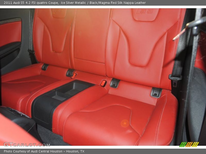 Ice Silver Metallic / Black/Magma Red Silk Nappa Leather 2011 Audi S5 4.2 FSI quattro Coupe