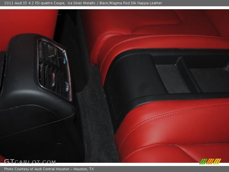 Ice Silver Metallic / Black/Magma Red Silk Nappa Leather 2011 Audi S5 4.2 FSI quattro Coupe