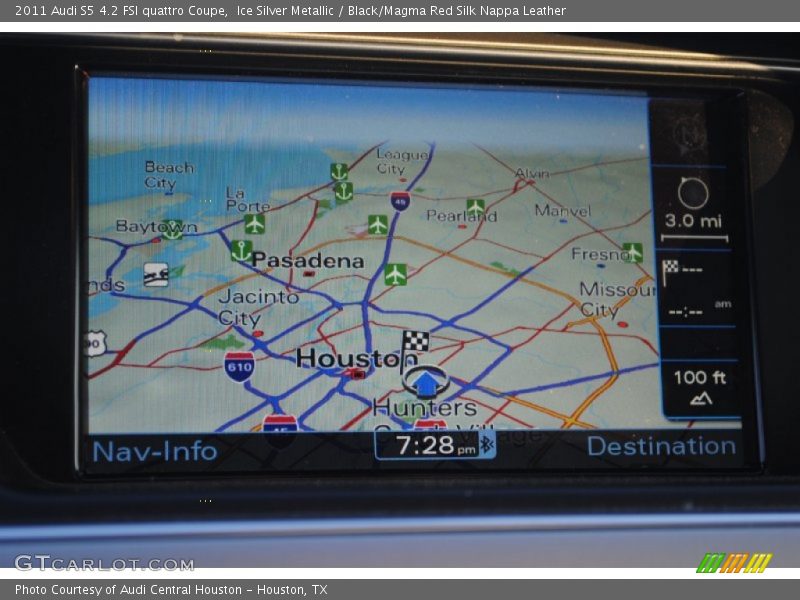 Ice Silver Metallic / Black/Magma Red Silk Nappa Leather 2011 Audi S5 4.2 FSI quattro Coupe