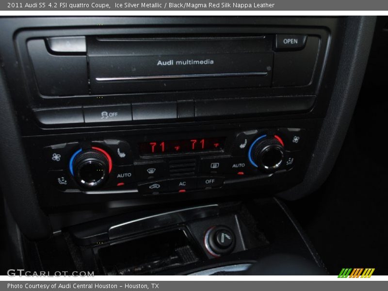 Ice Silver Metallic / Black/Magma Red Silk Nappa Leather 2011 Audi S5 4.2 FSI quattro Coupe