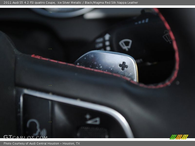 Ice Silver Metallic / Black/Magma Red Silk Nappa Leather 2011 Audi S5 4.2 FSI quattro Coupe