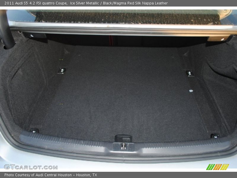 Ice Silver Metallic / Black/Magma Red Silk Nappa Leather 2011 Audi S5 4.2 FSI quattro Coupe
