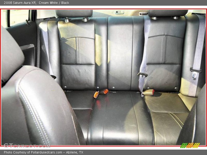 Cream White / Black 2008 Saturn Aura XR