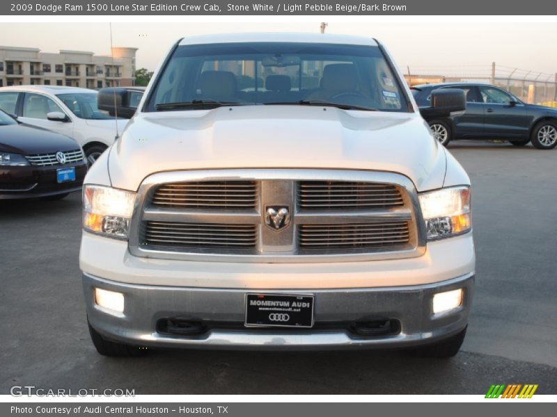 Stone White / Light Pebble Beige/Bark Brown 2009 Dodge Ram 1500 Lone Star Edition Crew Cab