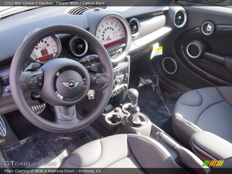 Carbon Black Interior - 2013 Cooper S Hardtop 