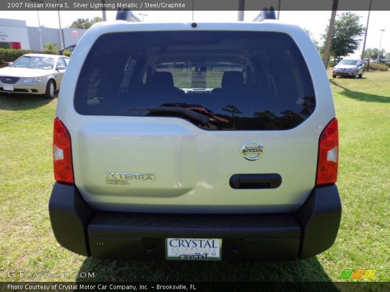 Silver Lightning Metallic / Steel/Graphite 2007 Nissan Xterra S