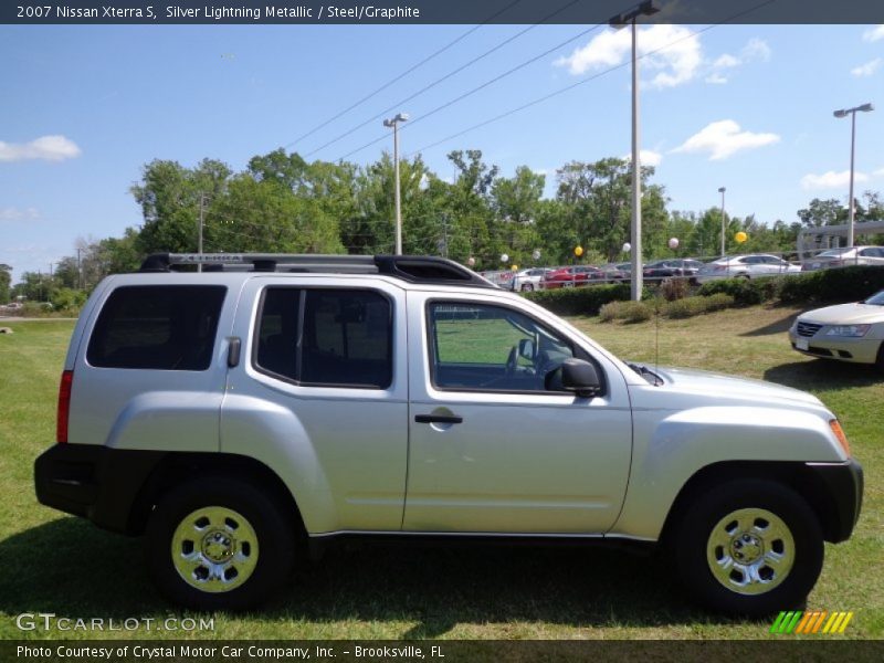 Silver Lightning Metallic / Steel/Graphite 2007 Nissan Xterra S
