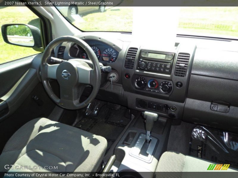 Silver Lightning Metallic / Steel/Graphite 2007 Nissan Xterra S