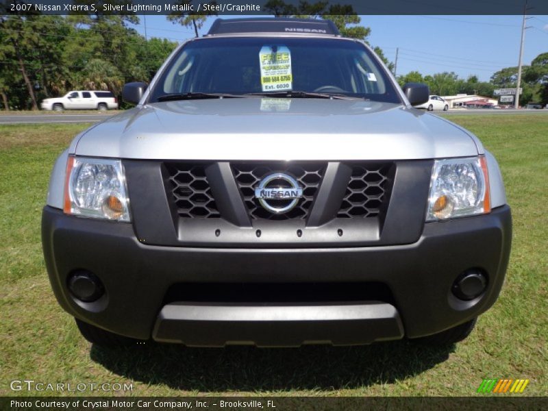 Silver Lightning Metallic / Steel/Graphite 2007 Nissan Xterra S