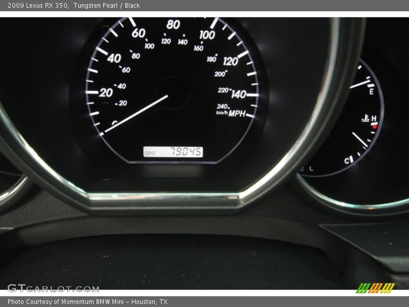 Tungsten Pearl / Black 2009 Lexus RX 350