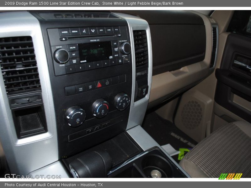 Stone White / Light Pebble Beige/Bark Brown 2009 Dodge Ram 1500 Lone Star Edition Crew Cab