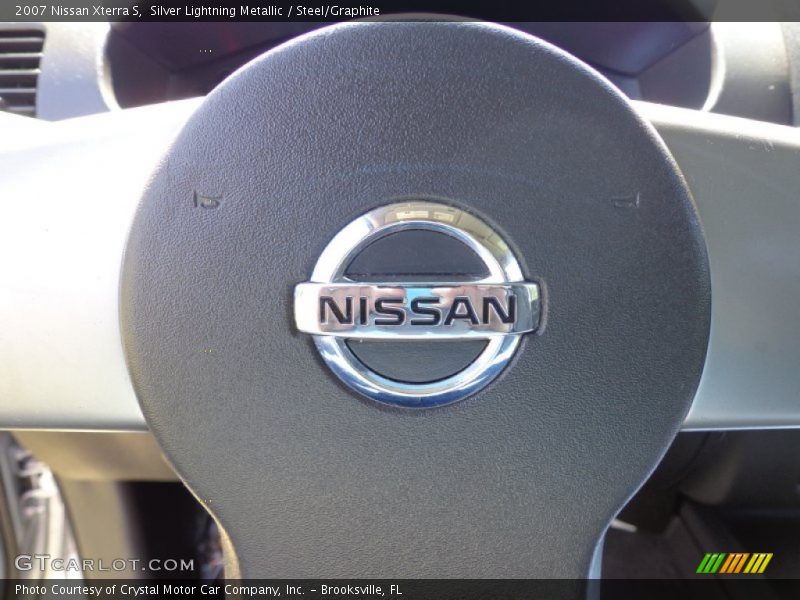 Silver Lightning Metallic / Steel/Graphite 2007 Nissan Xterra S
