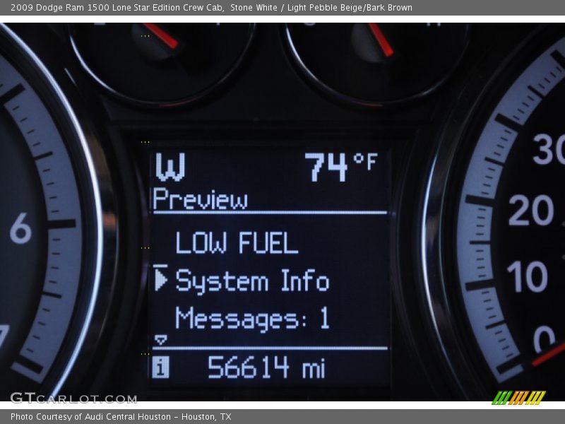 Stone White / Light Pebble Beige/Bark Brown 2009 Dodge Ram 1500 Lone Star Edition Crew Cab