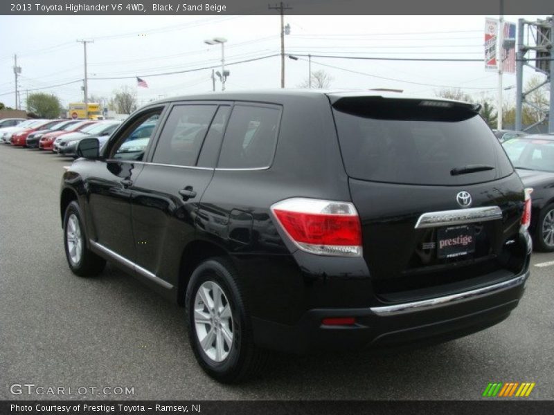 Black / Sand Beige 2013 Toyota Highlander V6 4WD