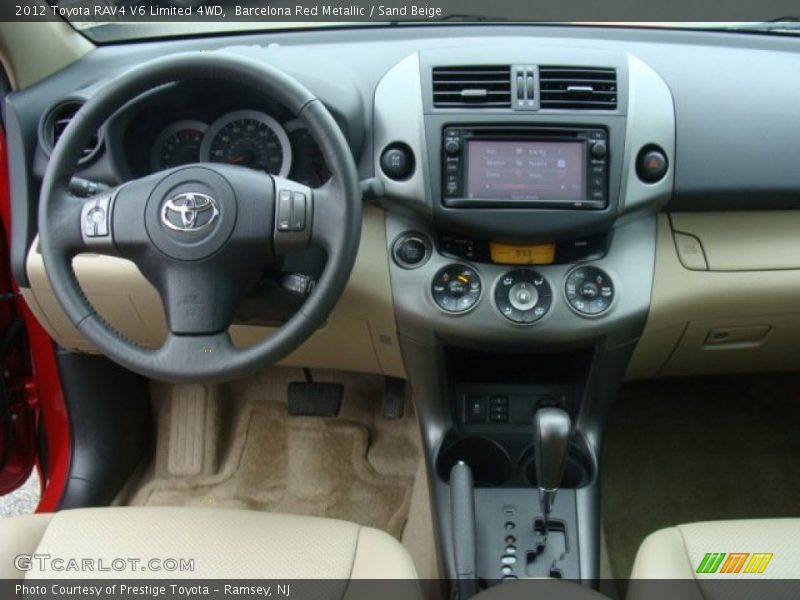 Barcelona Red Metallic / Sand Beige 2012 Toyota RAV4 V6 Limited 4WD