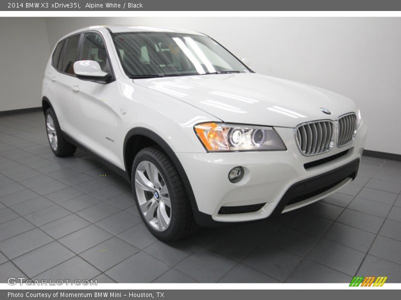 Alpine White / Black 2014 BMW X3 xDrive35i