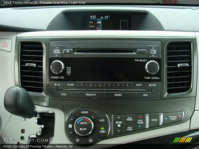 Predawn Gray Mica / Light Gray 2013 Toyota Sienna LE