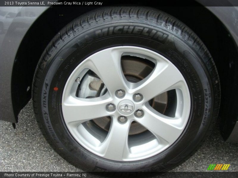Predawn Gray Mica / Light Gray 2013 Toyota Sienna LE