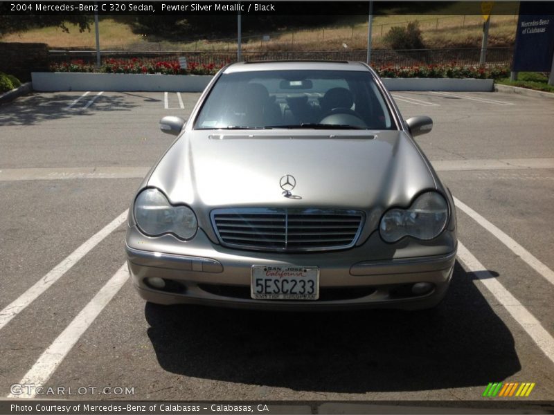 Pewter Silver Metallic / Black 2004 Mercedes-Benz C 320 Sedan