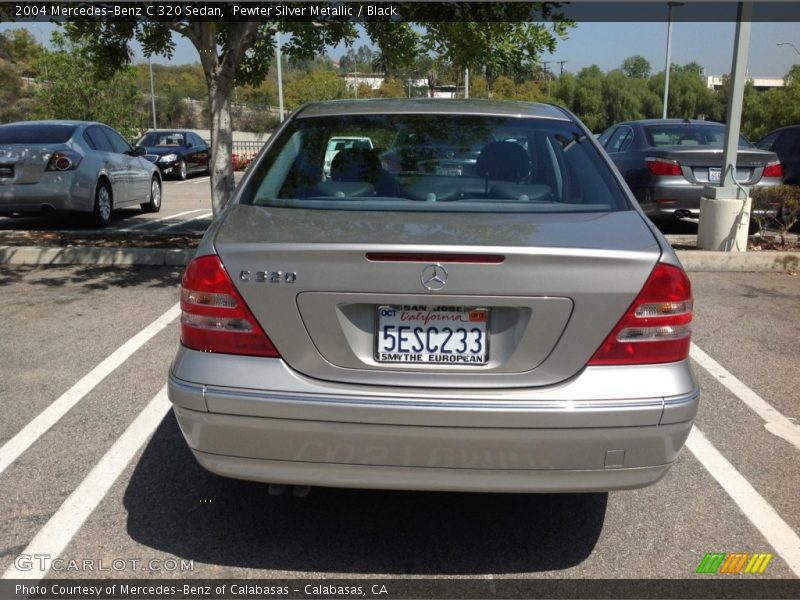 Pewter Silver Metallic / Black 2004 Mercedes-Benz C 320 Sedan