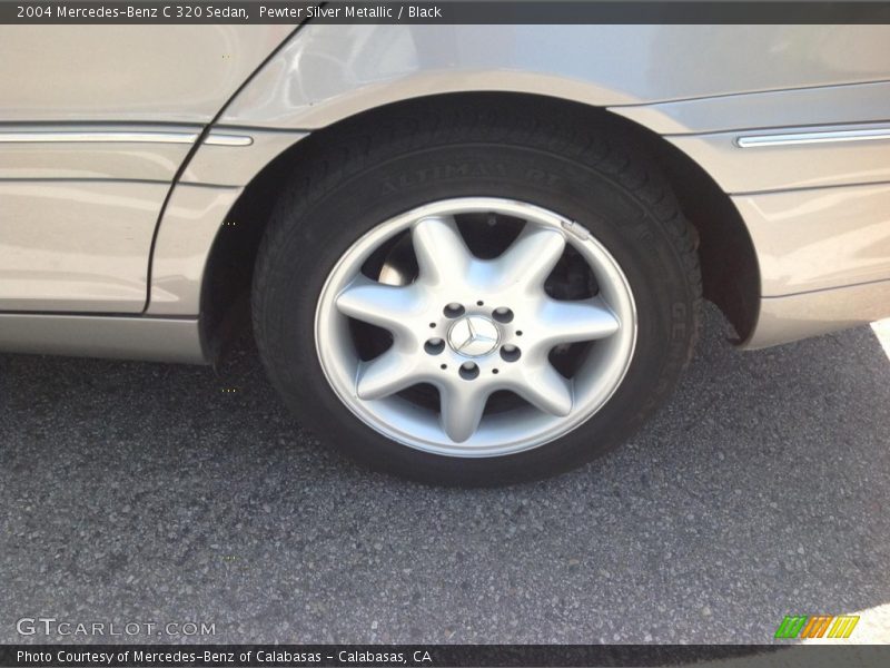 Pewter Silver Metallic / Black 2004 Mercedes-Benz C 320 Sedan