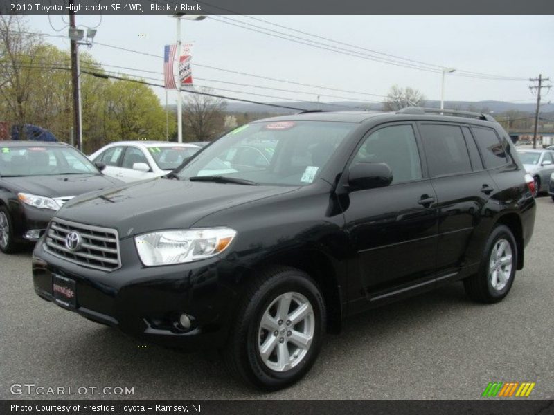 Black / Black 2010 Toyota Highlander SE 4WD