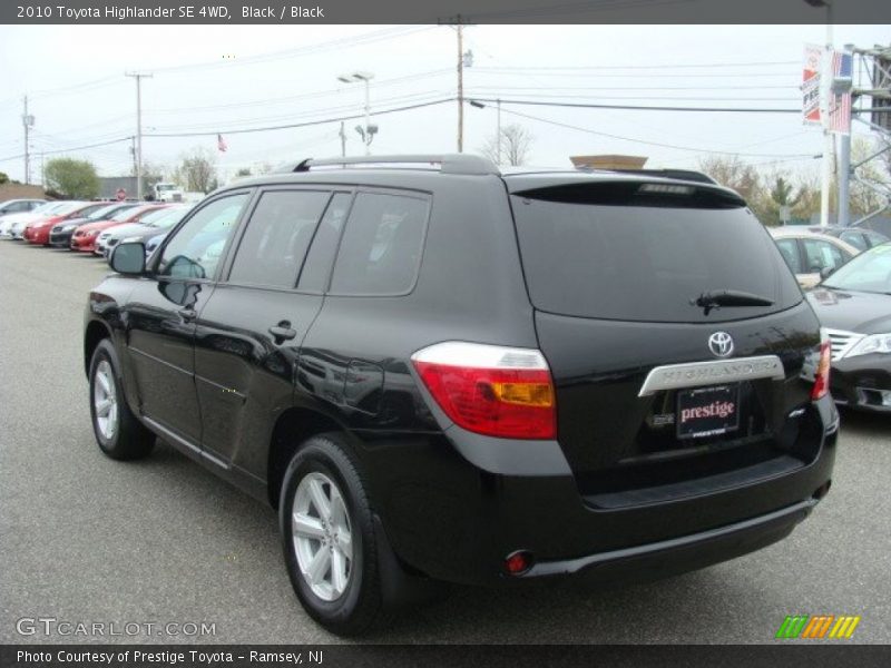 Black / Black 2010 Toyota Highlander SE 4WD