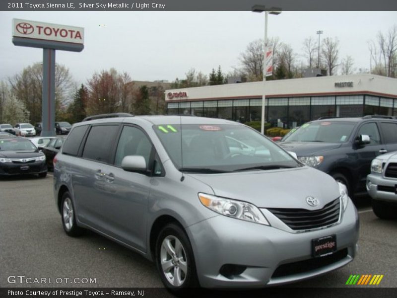 Silver Sky Metallic / Light Gray 2011 Toyota Sienna LE