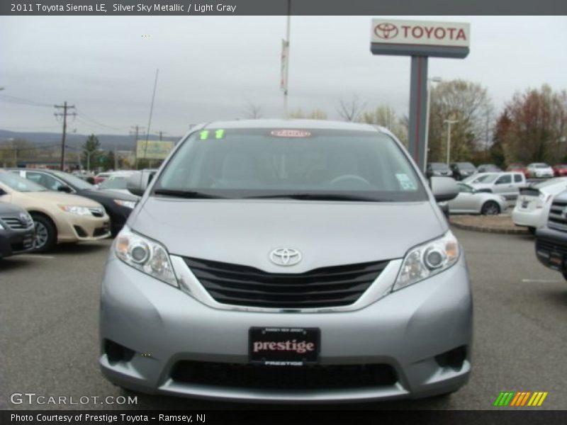 Silver Sky Metallic / Light Gray 2011 Toyota Sienna LE