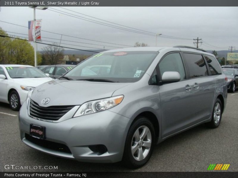 Silver Sky Metallic / Light Gray 2011 Toyota Sienna LE