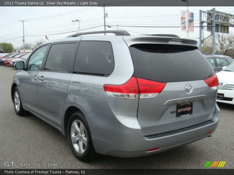 Silver Sky Metallic / Light Gray 2011 Toyota Sienna LE