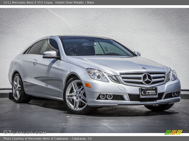 Iridium Silver Metallic / Black 2011 Mercedes-Benz E 350 Coupe