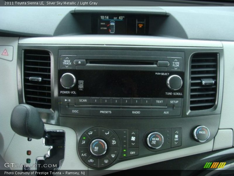 Silver Sky Metallic / Light Gray 2011 Toyota Sienna LE