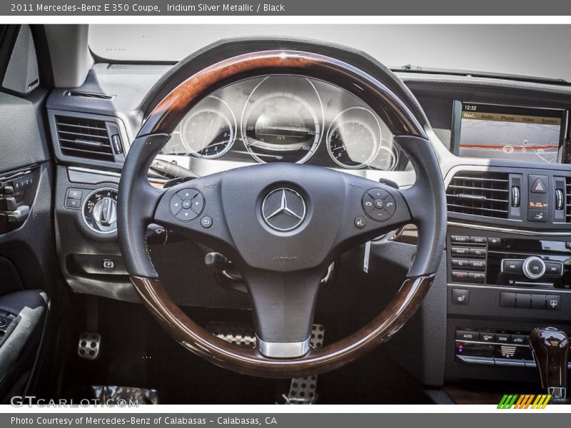 Iridium Silver Metallic / Black 2011 Mercedes-Benz E 350 Coupe