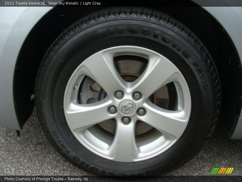Silver Sky Metallic / Light Gray 2011 Toyota Sienna LE