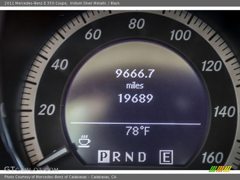 Iridium Silver Metallic / Black 2011 Mercedes-Benz E 350 Coupe