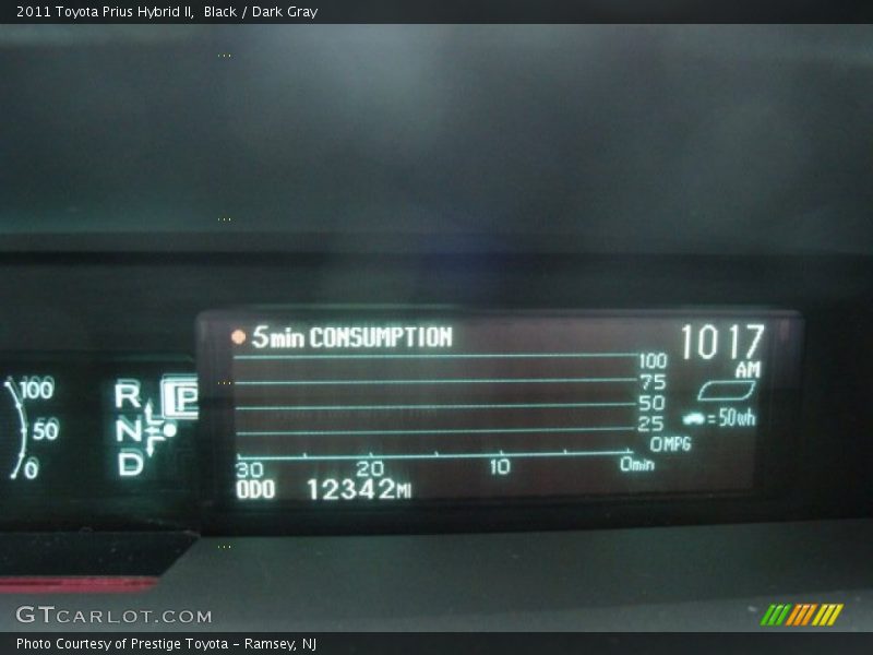 Black / Dark Gray 2011 Toyota Prius Hybrid II