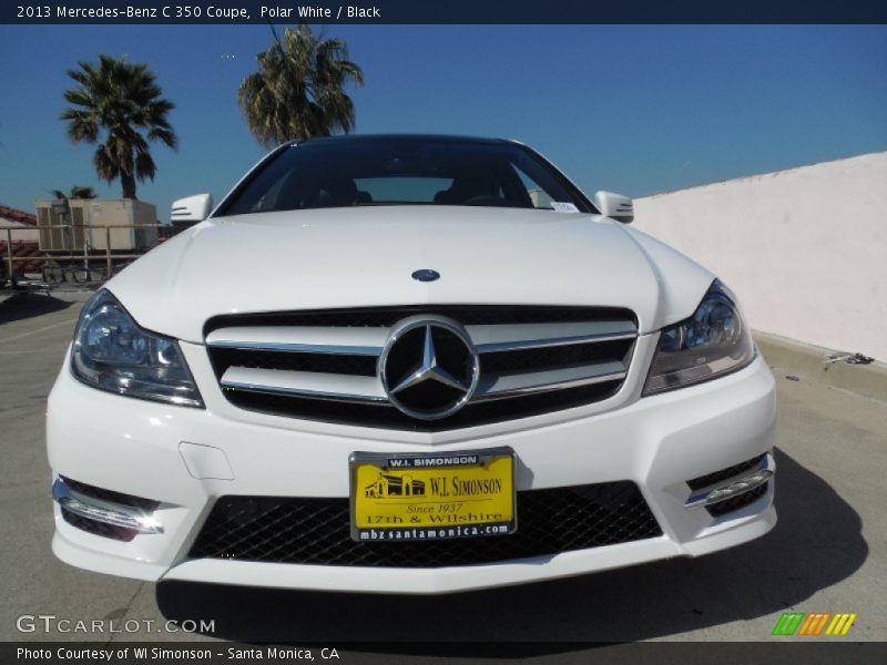 Polar White / Black 2013 Mercedes-Benz C 350 Coupe