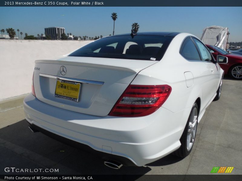 Polar White / Black 2013 Mercedes-Benz C 350 Coupe