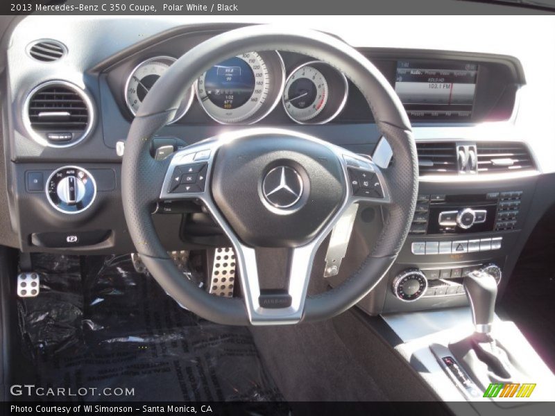 Polar White / Black 2013 Mercedes-Benz C 350 Coupe