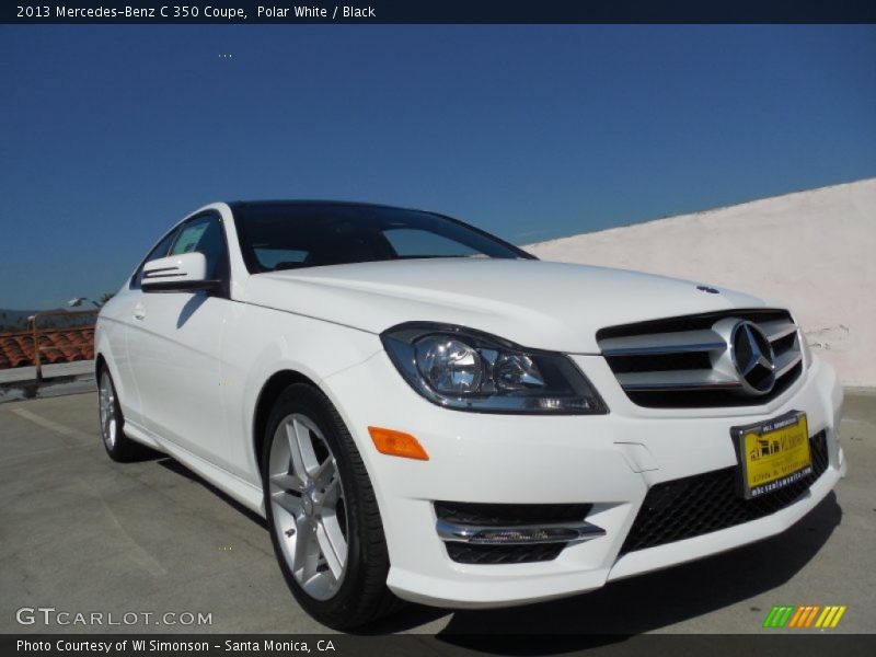 Polar White / Black 2013 Mercedes-Benz C 350 Coupe