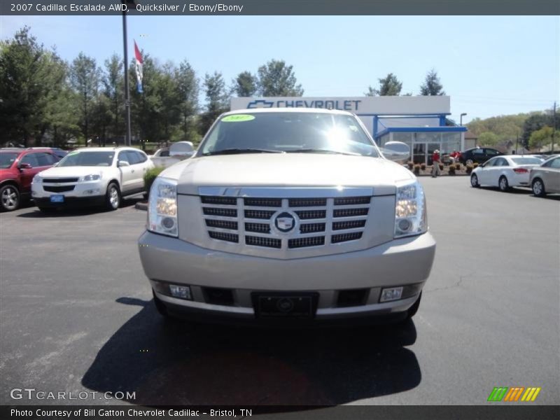 Quicksilver / Ebony/Ebony 2007 Cadillac Escalade AWD
