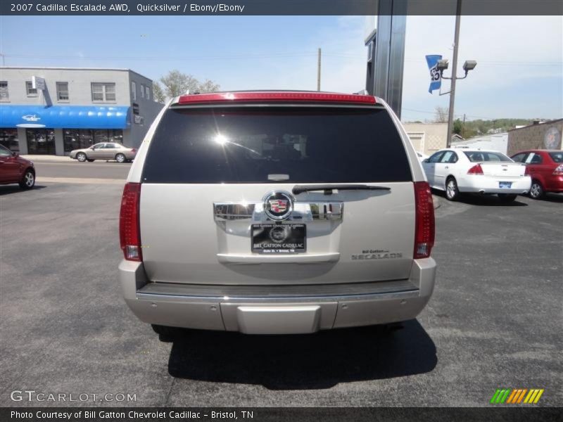 Quicksilver / Ebony/Ebony 2007 Cadillac Escalade AWD