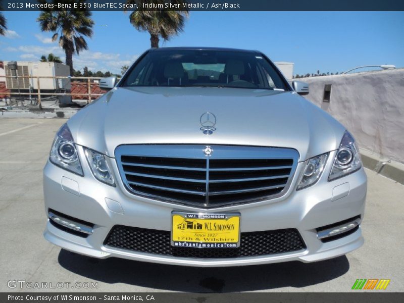 Iridium Silver Metallic / Ash/Black 2013 Mercedes-Benz E 350 BlueTEC Sedan