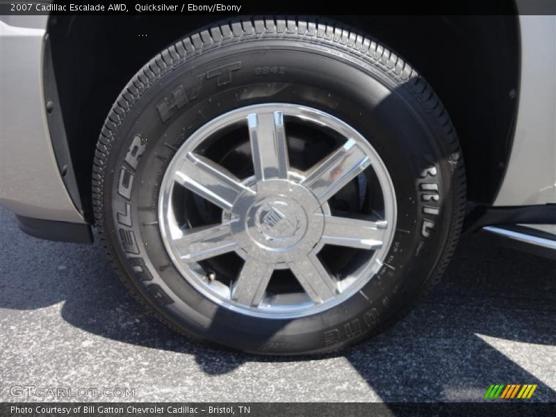 Quicksilver / Ebony/Ebony 2007 Cadillac Escalade AWD