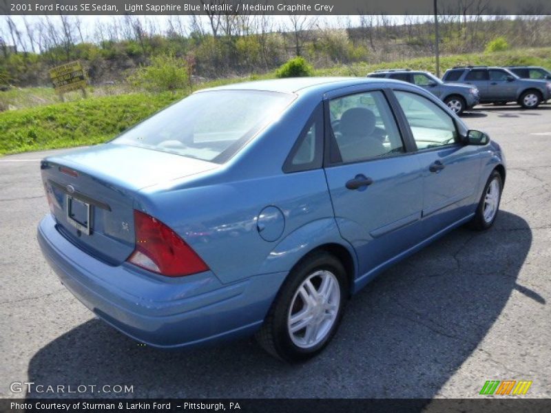 Light Sapphire Blue Metallic / Medium Graphite Grey 2001 Ford Focus SE Sedan