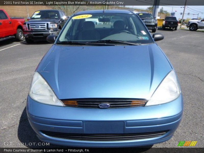Light Sapphire Blue Metallic / Medium Graphite Grey 2001 Ford Focus SE Sedan