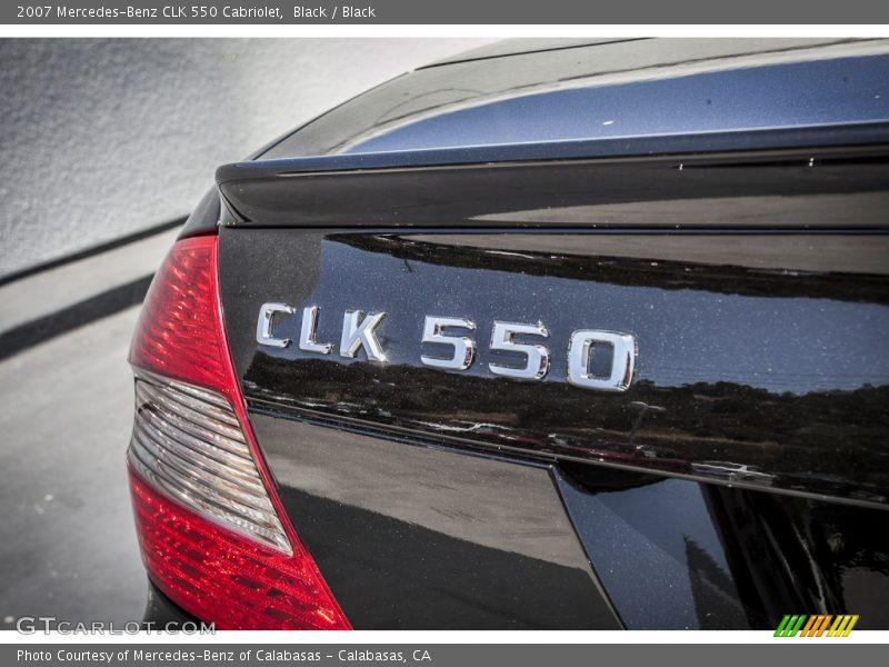 Black / Black 2007 Mercedes-Benz CLK 550 Cabriolet