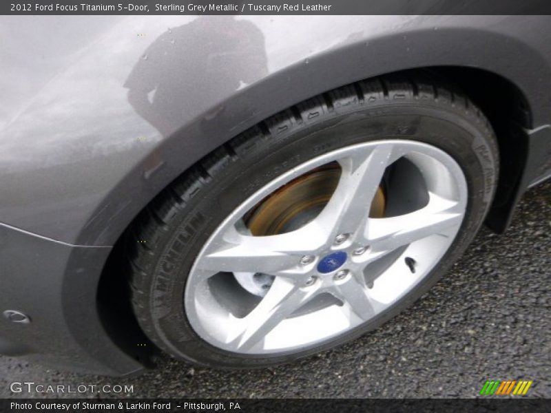 Sterling Grey Metallic / Tuscany Red Leather 2012 Ford Focus Titanium 5-Door