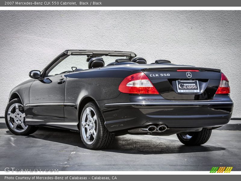 Black / Black 2007 Mercedes-Benz CLK 550 Cabriolet